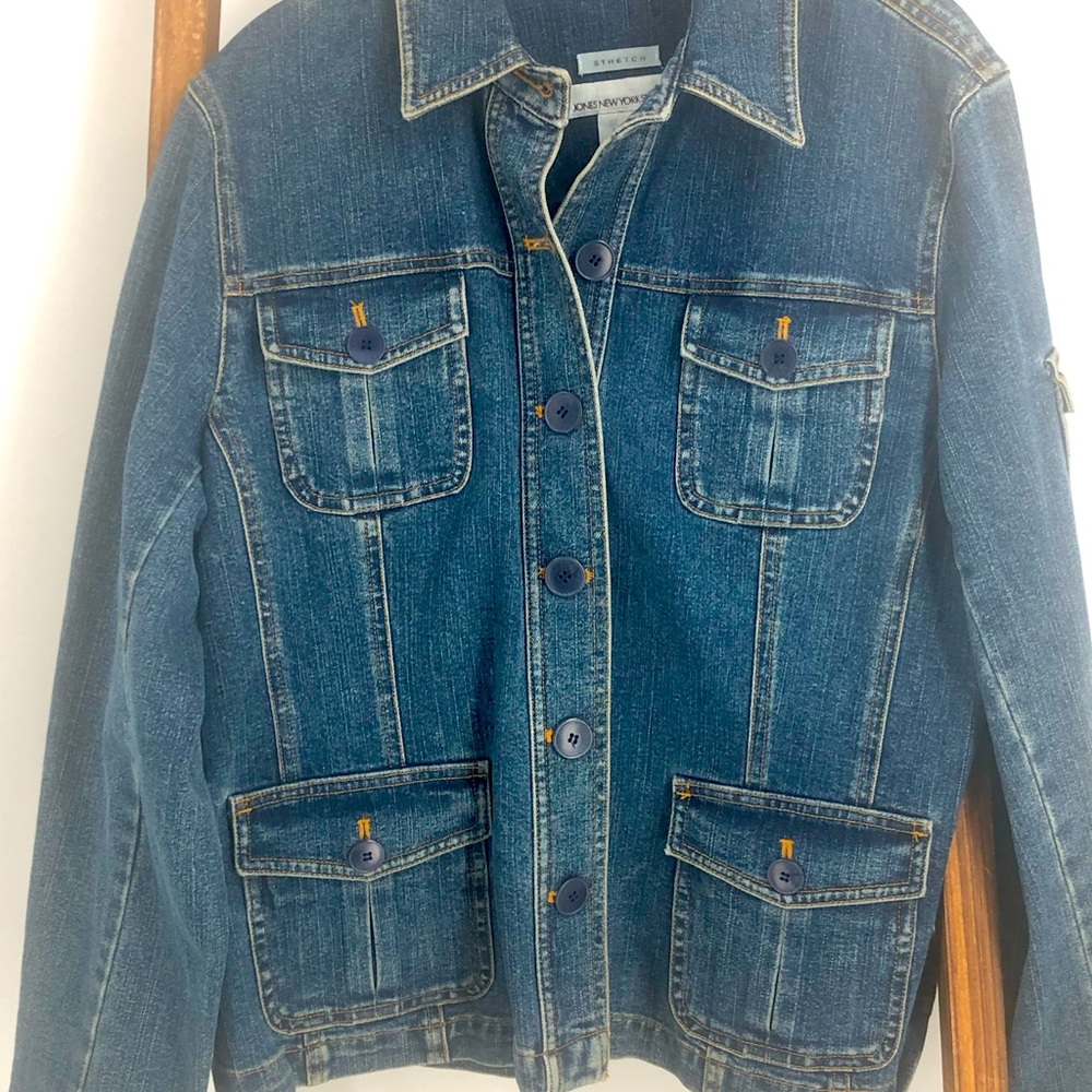 Jones New York Jean Jacket Sz L